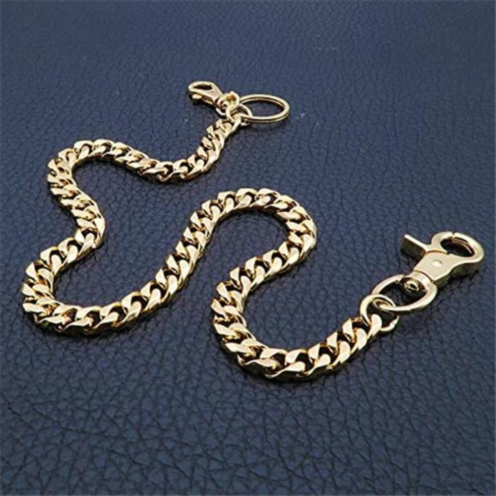 Men's Wallet Chain Biker Motorcycle Pants Jean Punk Long Key Chain - Picture 7 of 7